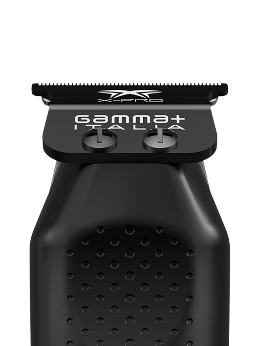 Black hair trimmer with 'Gamma Italia' branding on a white background