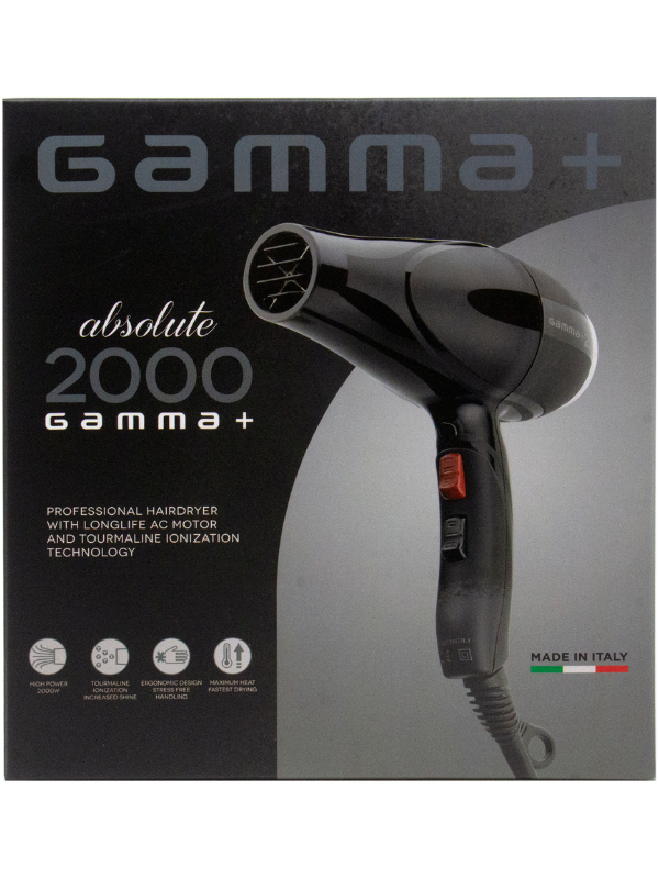 Gamma+ Absolute 2000 Hair Dryer – High Heat & Fastest Drying — Vip