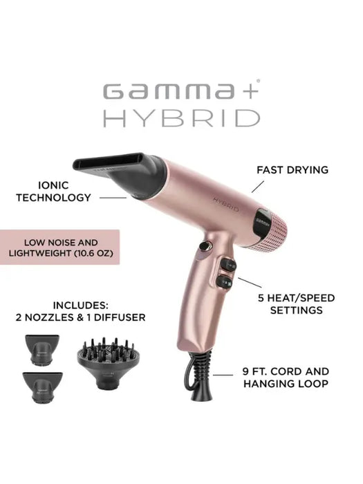 Gamma+ Hybrid Professional Ionic Hair Dryer