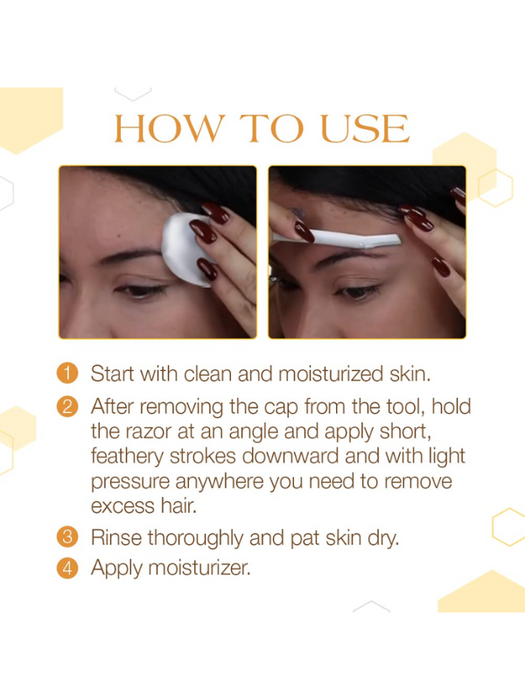 GiGi Face & Brow Razors 4pc