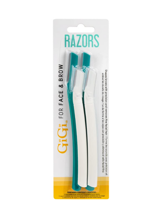 GiGi Face & Brow Razors 4pc