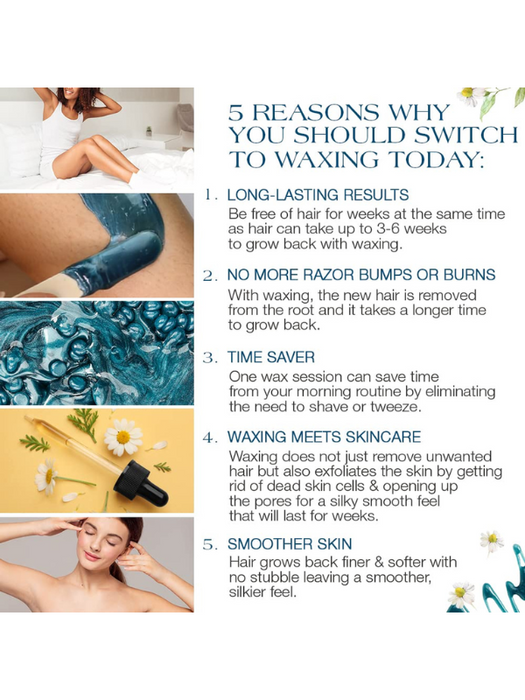Gigi Hard wax beads azulene 5 reasons why you should switch to wax