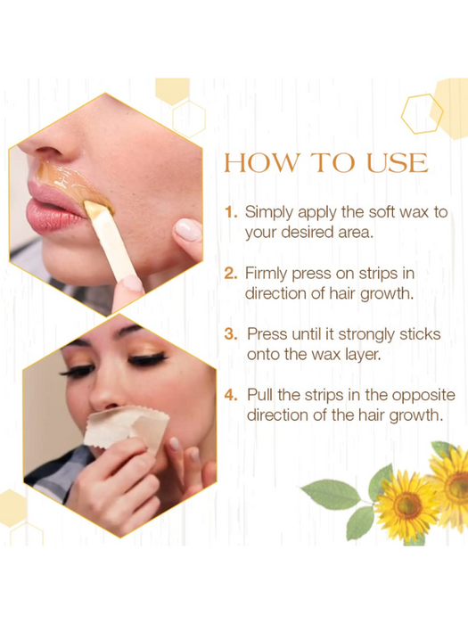 GiGi Natural Muslin Strips 100ct Assorted Sizes