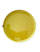 Round yellow object on a white background
