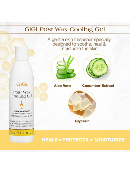 GiGi Post Wax Cooling Gel 8oz #0785