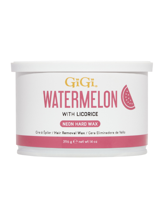 GiGi Watermelon neon hard wax container on a white background