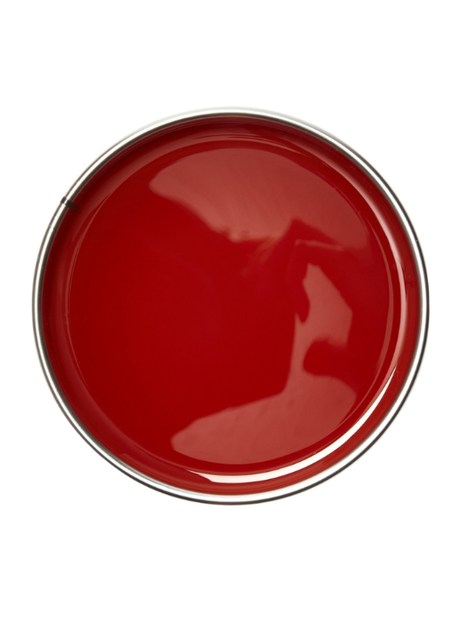 Red wax on a white background