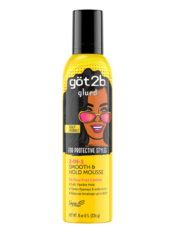 Got2b Glued Smooth & Hold Hair Mousse 8oz Bottle