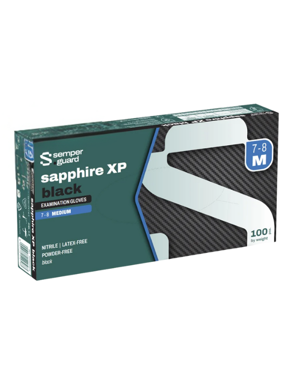 GripStrong Black Nitrile Gloves 100pcs