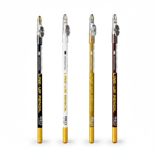 Four Line-Up Pencils on a white background