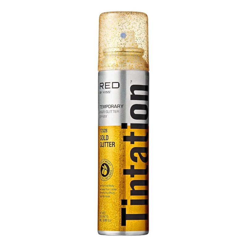 Tintation Temporary Hair Gold Glitter can on a white background