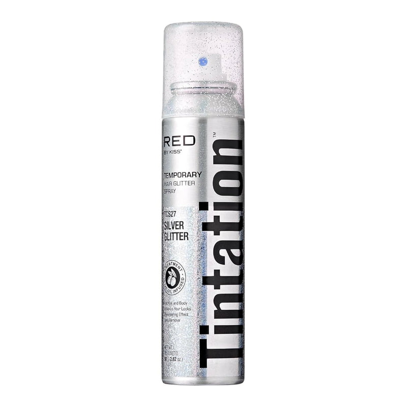 Tintation Temporary Hair Silver Glitter can on a white background
