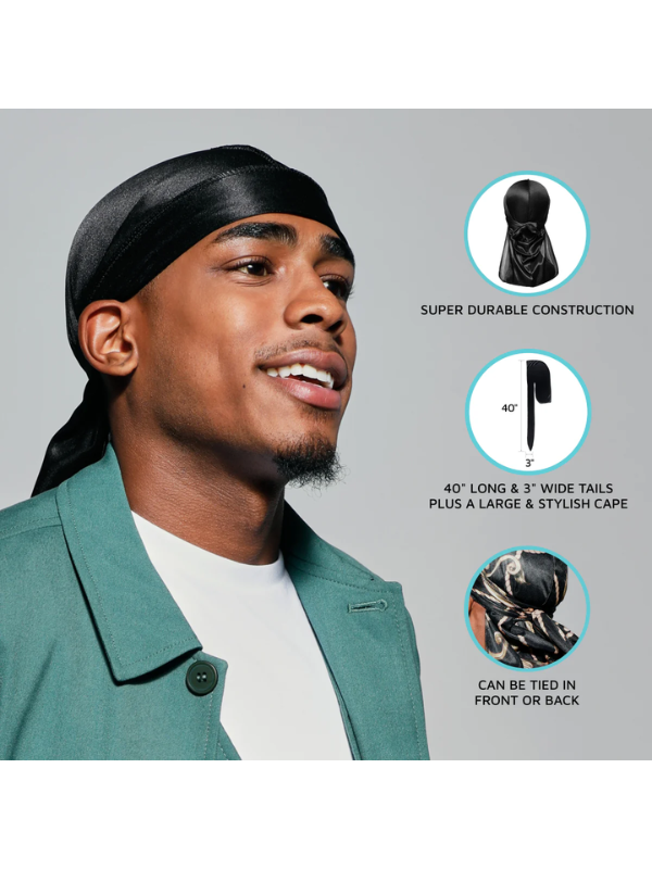 Red By Kiss #HDUPP Power Wave Durag Stile Militare, In Raso Bicolore: La Tua Arma Segreta Per Onde Perfette!