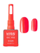 Kiss New York Gel Pro nail polish bottle with a sample of red nail color on a white background