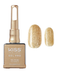 Kiss Gel Pro Gel Polish bottle with a gold color swatch on a white background