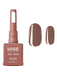 Kiss Gel Pro nail polish bottle with a sample application on a white background