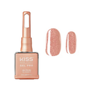 Kiss Gel Pro nail polish with a swatch on a white background