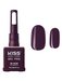 Kiss Gel Pro gel polish bottle with a swatch of purple nail color on a white background