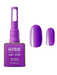 Kiss New York Gel Pro Gel Polish bottle with a purple color swatch on a white background