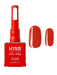 Kiss New York Gel Pro gel polish bottle with red color swatches on a white background