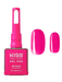 Kiss New York Gel Pro nail polish bottle with pink nail samples on a white background