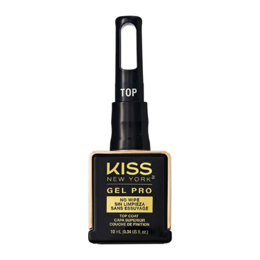 Kiss New York Gel Pro top coat bottle on a white background