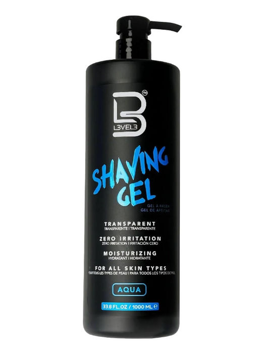 L3VEL3 Transparent Shaving Gel Assorted Sizes