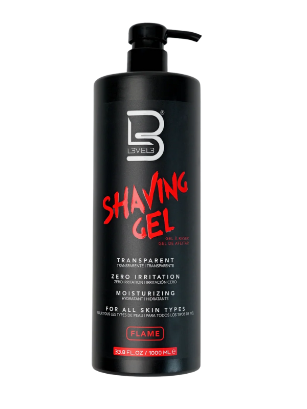 L3VEL3 Flame Transparent Shaving Gel for Precise Shaves — Vip