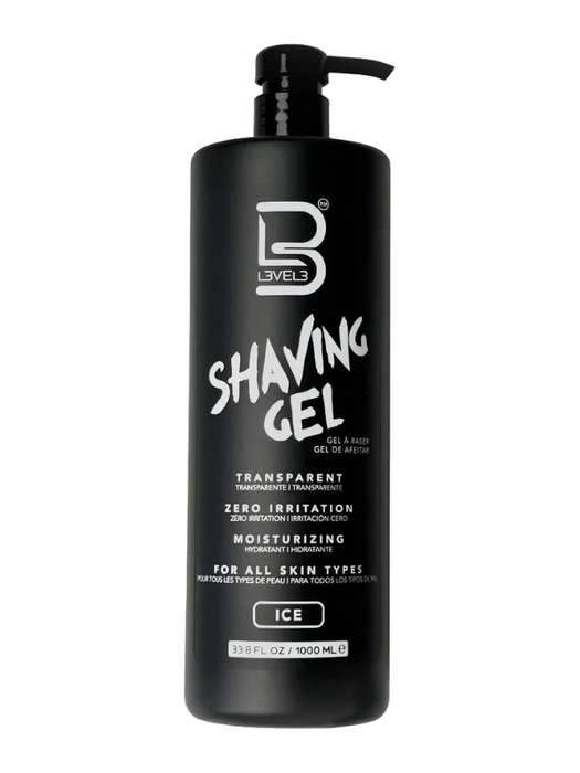 L3VEL3 Transparent Shaving Gel Assorted Sizes