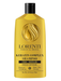 Yellow shampoo bottle with black cap labeled 'Lorenti' on a white background