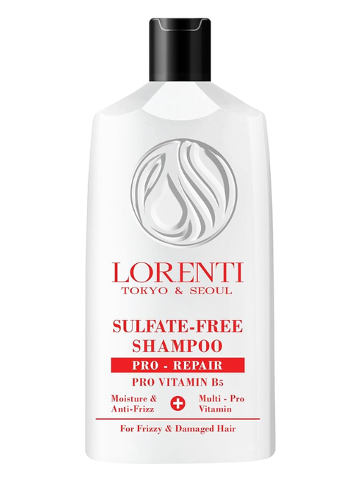 Lorenti sulfate-free shampoo bottle on a white background