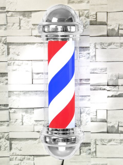 LED Barber Pole (Red/Blue Strip) 30"x14"x12"
