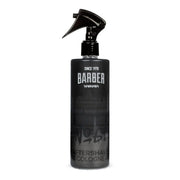 Black bottle of Marmara Barber aftershave cologne number 61 on a white background