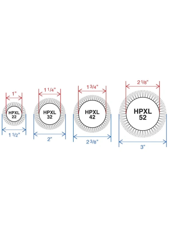 different sizes of Olivia Garden HPXL 