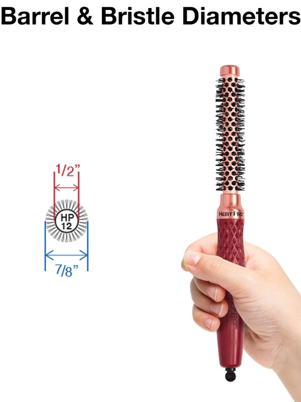 Cepillo térmico de cerámica iónica Olivia Garden Heat Pro de 1/2"