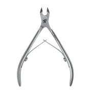 Metal nail clipper on a white background