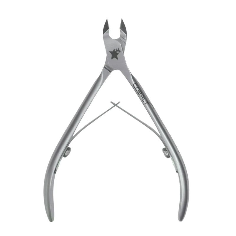 Metal nail clipper on a white background