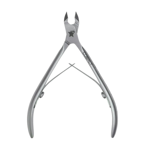 Metal nail clipper on a white background