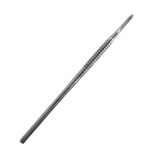 Gouge with textured surface on a white background