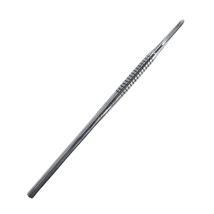 Gouge with textured surface on a white background