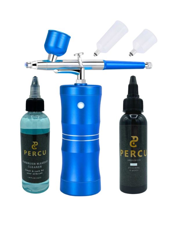 Percu Airbrush Dye Kit with Color Compressor