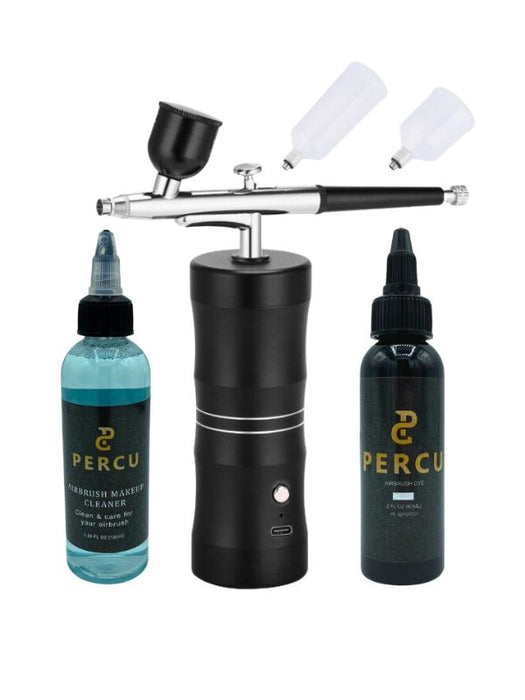 Percu Airbrush Dye Kit with Color Compressor