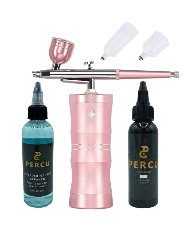 Percu Airbrush Dye Kit with Color Compressor
