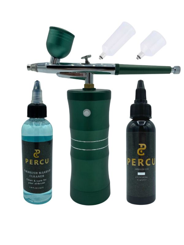 Percu Airbrush Dye Kit with Color Compressor