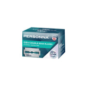 Box of Personna Gem Double Edge Blades with teal and white design