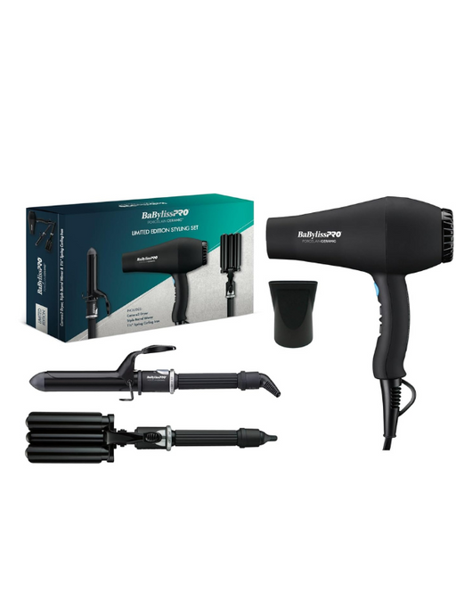 BabylissPRO Carrera Dryer & Triple Barrel Waver Curling Iron BabylissPRO Carrera Dryer & Triple Barrel Waver Curling Iron