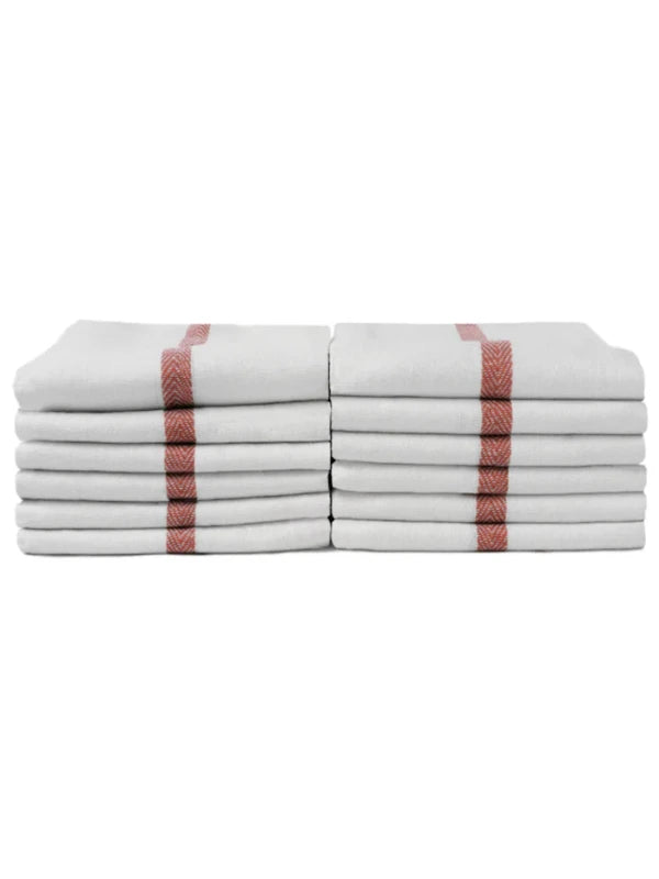 ProTex Bleach Guard Barber White with Assorted Colors Stripe 12