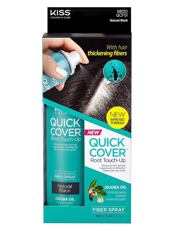 Kiss Quick Cover Root Touch Up Thickening Fiber Spray 3.38oz #QCF01