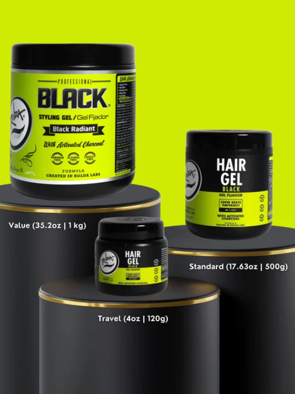 Rolda Black Styling Gel Assorted Sizes