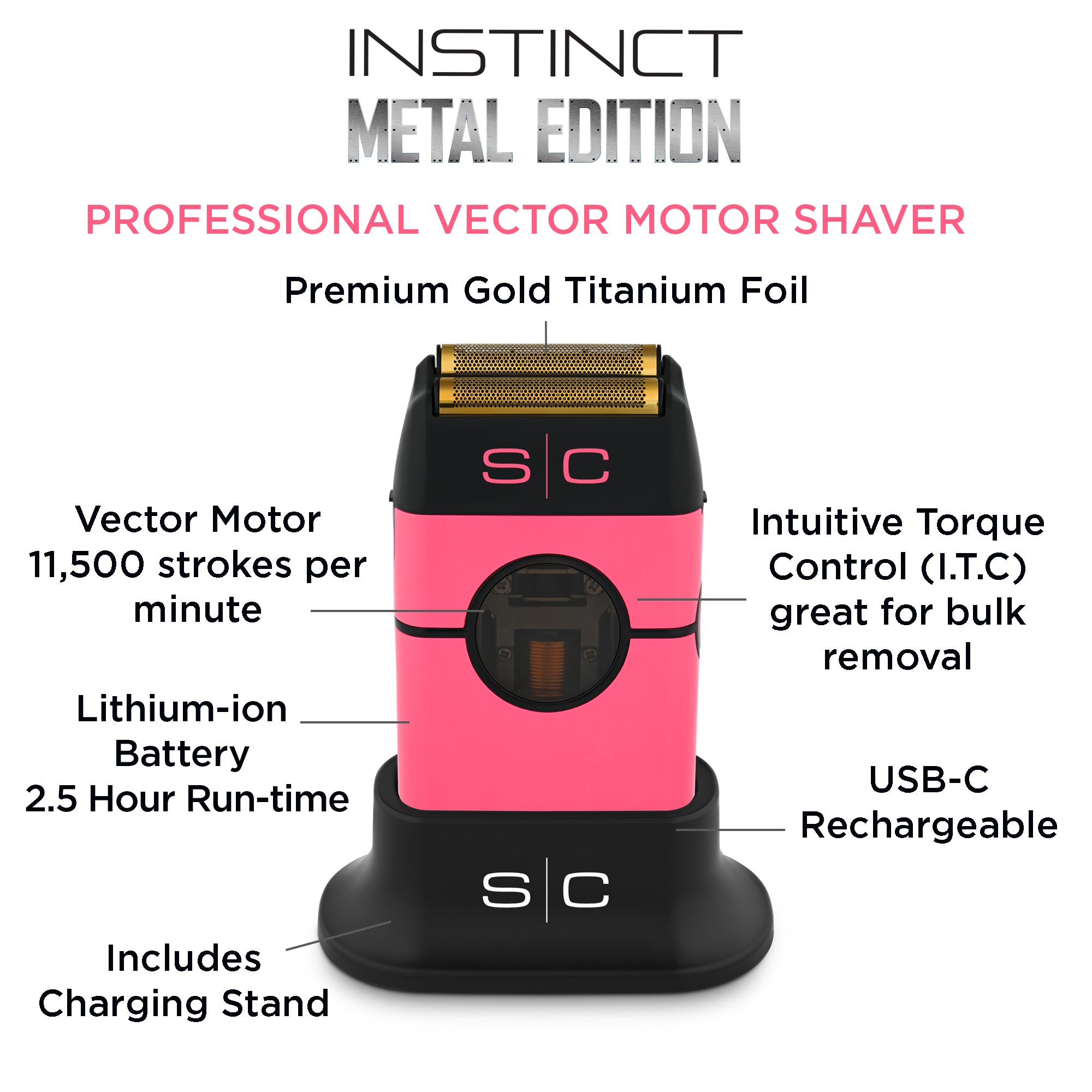 Stylecraft Instinct Metal Foil Shaver — Vip Barber Supply
